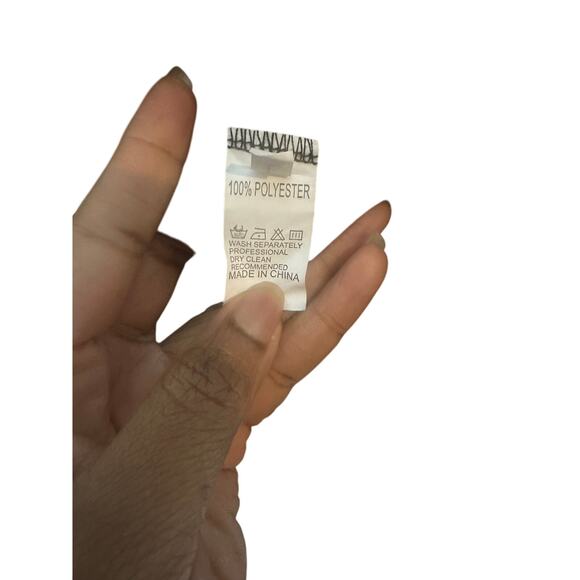 Women's L Black High-Neck Lace Trim Button-Up Romper Long Sleeve Elegant Chic - Picture 11 of 12